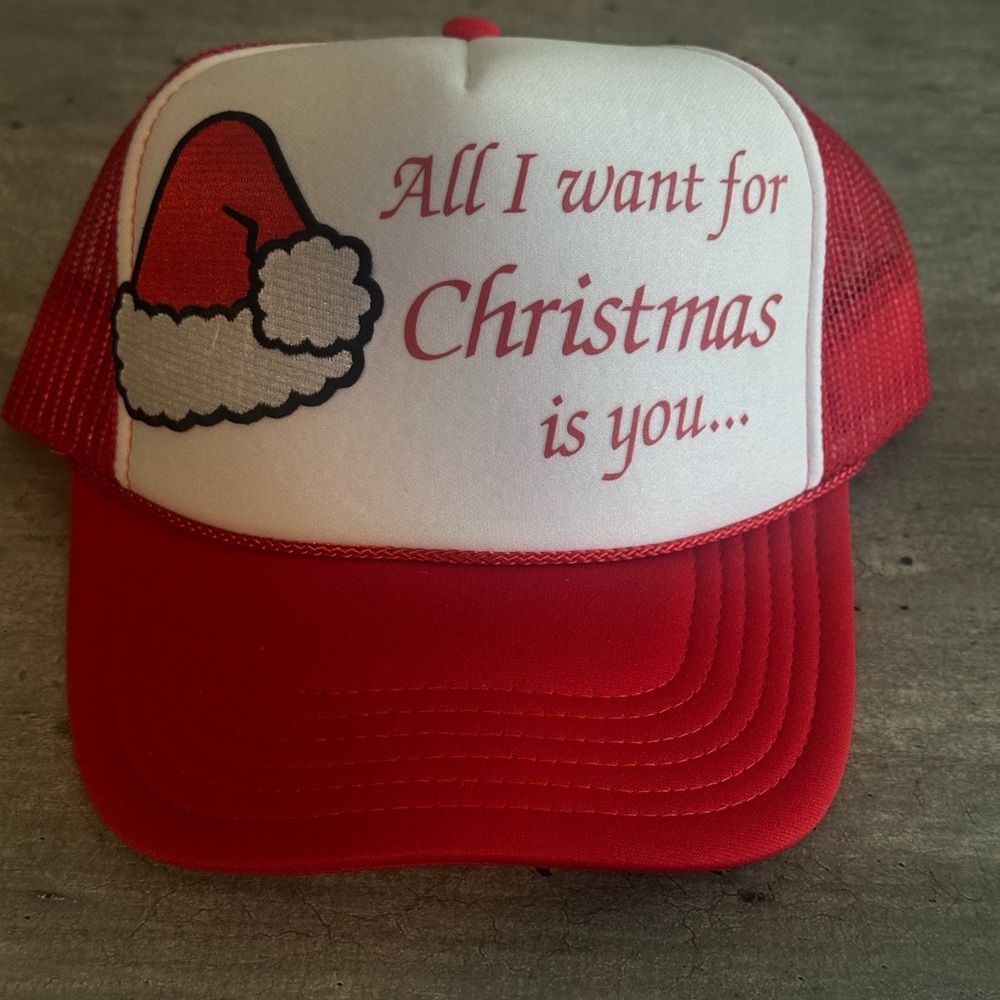 Red Christmas Trucker Hat